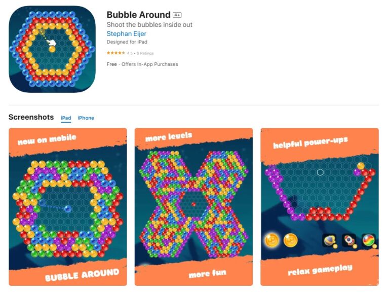 Bubble Around iOS and Bubble Around Play Store Review