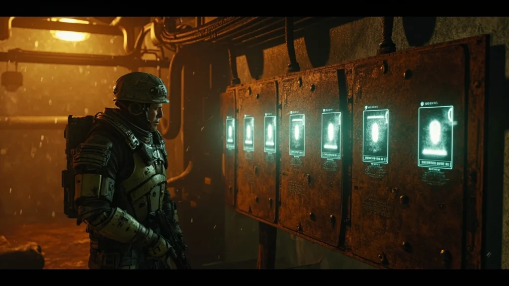 A vault hunter studying the timid kyle's neglected opening mission board in Borderlands 4