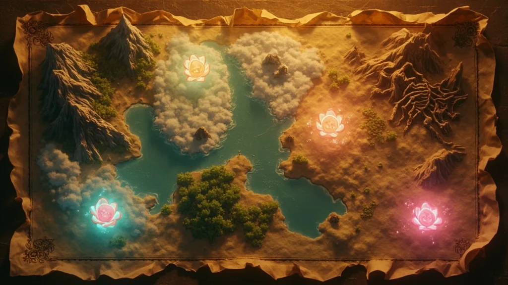 Map of great fairy locations in BotW across Hyrule